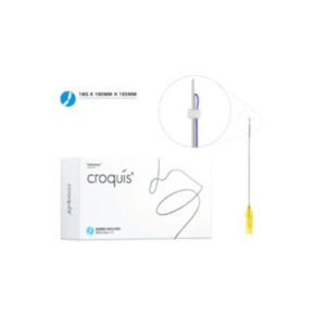 Croquis Barbed Molding 18GX100X185 2 L Cannula-Imp PCT-6UN