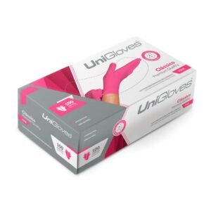 Luva de Latex Rosa com Pó Tamanho G - Unigloves