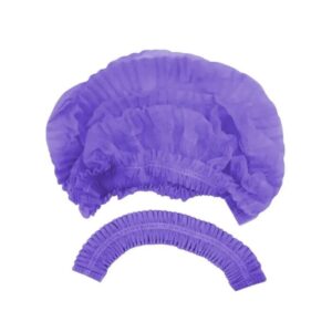Combo Máscara Tripla Lilás + Touca Sanfonada Lilás