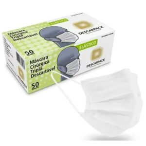 Máscara Descartável Tripla Branca - Descarpack